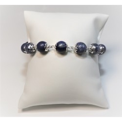 Blue Sodalite Gemstone Beads Bracelet