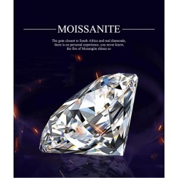 Real Moissanite Loose Gemstone